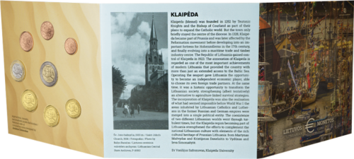 2023 Lietuva Klaipėda Euro monetų BU rinkinys (7)