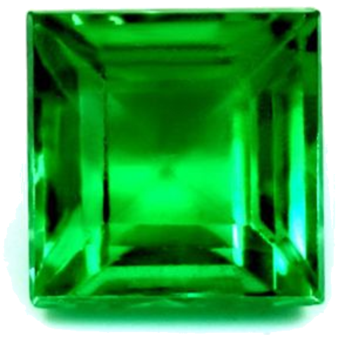 0.84 carat GREEN Square Smaragdas (1)