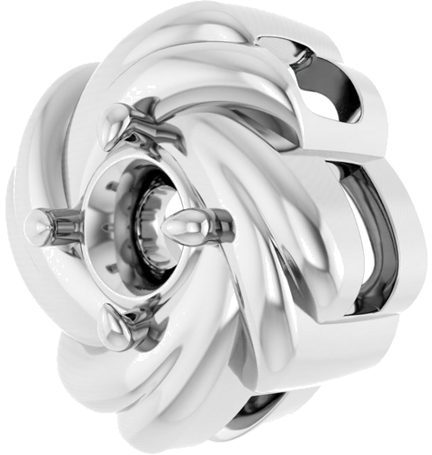 Pakabukas „Knot“ 925 Sidabro Round 3.5mm (2)