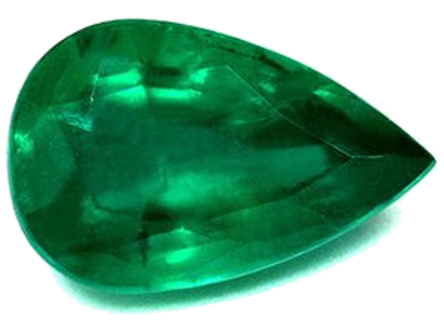 2.66 carat GREEN Pear Smaragdas (1)