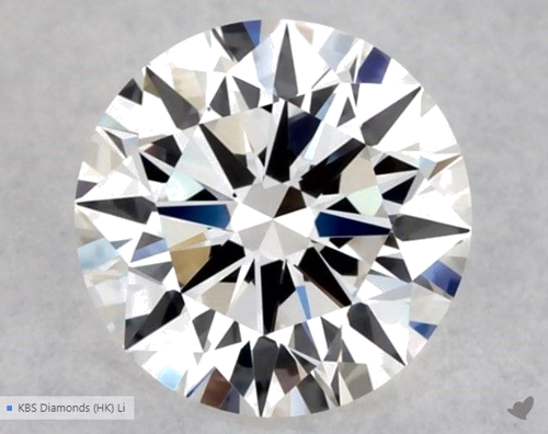 0.5 carat G-VVS2 Excellent cut Natūralus Round Deimantas (1)