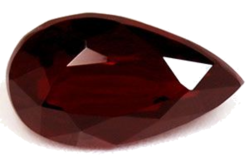 1.17 carat RED Pear Rubinas (1)