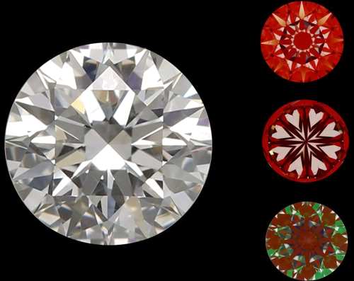 0.61 carat I-VS2 Excellent cut Natūralus Round Deimantas (1)