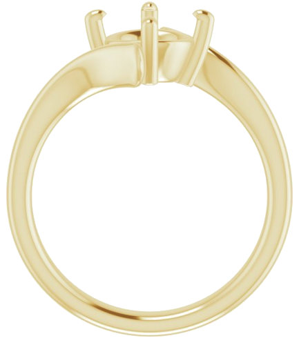 Sužadėtuvių Žiedas „Solitaire“ 585 Geltonojo Aukso Round 7.4mm (2)