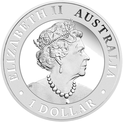 1 oz Kilnusis erelis 2022 Australija sidabrinė moneta (2)