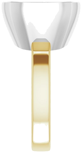 Sužadėtuvių Žiedas „Solitaire“ 585 Baltojo Ir Geltonojo Aukso Cushion 12mm (4)