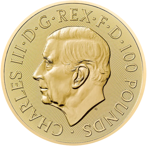 1 oz Кралски герб 2025 Великобритания златна монета (2)