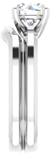 Sužadėtuvių Žiedas „Solitaire“ 925 Sidabro Round 6.5mm (9)