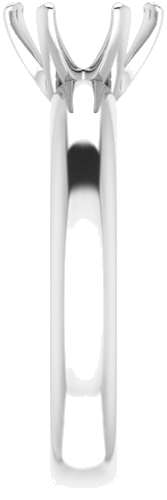 Sužadėtuvių Žiedas „Solitaire“ 585 Baltojo Aukso Round 7.4mm (4)