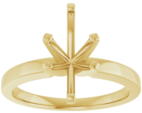14K Yellow 12x6 mm Marquise Solitaire Engagement Ring Mounting (3)