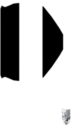 Pakabukas „Accented“ 925 Sidabro Emerald 7mm x 5mm (5)