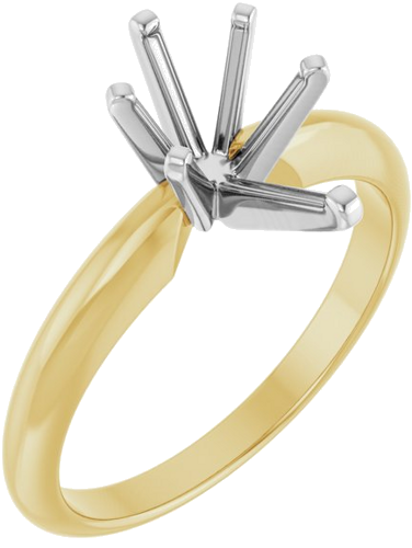 Sužadėtuvių Žiedas „Solitaire“ 585 Baltojo Ir Geltonojo Aukso Pear Shape 10mm x 6mm (1)