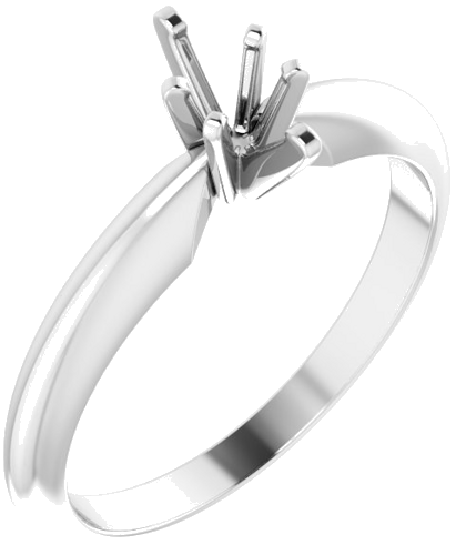 Sužadėtuvių Žiedas „Heavy Solitaire“ 585 Baltojo Aukso Marquise 6mm x 3mm (1)