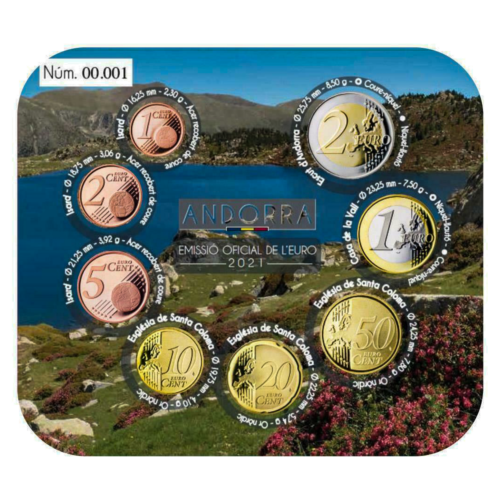 2021 Andoras eiro monētu komplekts BU (4)