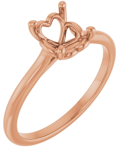 Sužadėtuvių Žiedas „Solitaire“ 585 Rožinis Aukso Oval 8mm x 6mm (1)