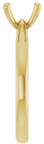 14K Yellow 7.4 mm Round Solitaire Engagement Ring Mounting (4)