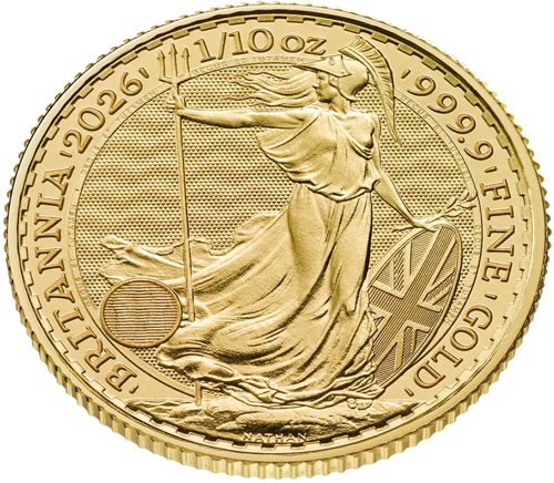 1/10 oz Британия 2026 Золотая монета Карл III (4)