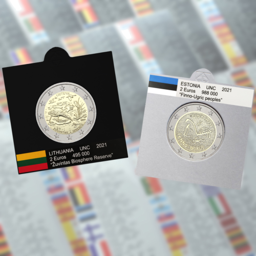 Vėliavėlės-lipdukai euro monetoms holderiuose (tik 2021 m.) (1)