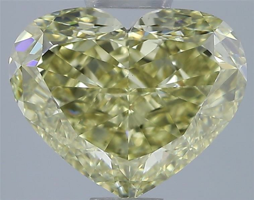 3.0 carat Fancy Yellow-VS1 Natūralus Heart Deimantas (1)