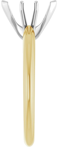 Sužadėtuvių Žiedas „V-End Solitaire“ 585 Baltojo Ir Geltonojo Aukso Marquise 9.3mm x 4.5mm (4)