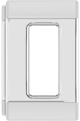 14K White 5x3 mm Emerald Bezel-Set Slide Pendant Mounting (3)