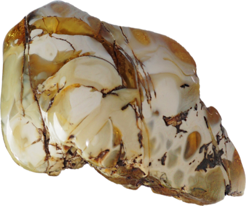 42,85 g Baltojo gintaro grynuolis su melsvumu (1)