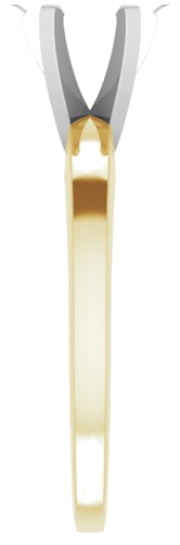 Sužadėtuvių Žiedas „Solitaire“ 585 Baltojo Ir Geltonojo Aukso Round 7.3mm x 7.7mm (4)