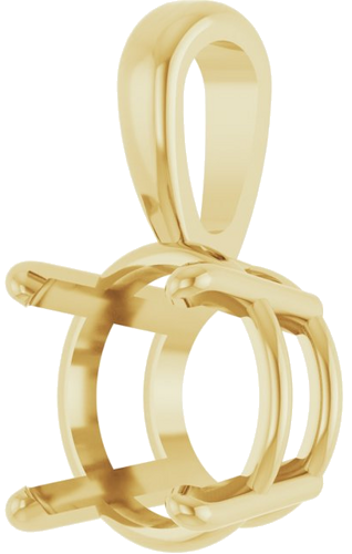 Pakabukas „Solitaire“ 585 Geltonojo Aukso Round 8.5mm (2)