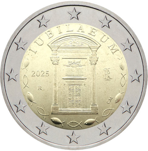 2025 Itālija Jubileja 2 eiro monēta (1)