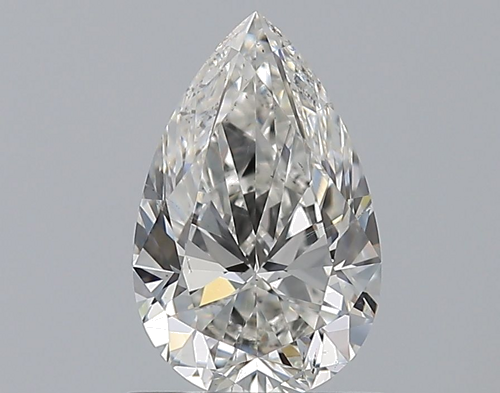 1.0 carat G-SI1 Natūralus Pear Deimantas (1)