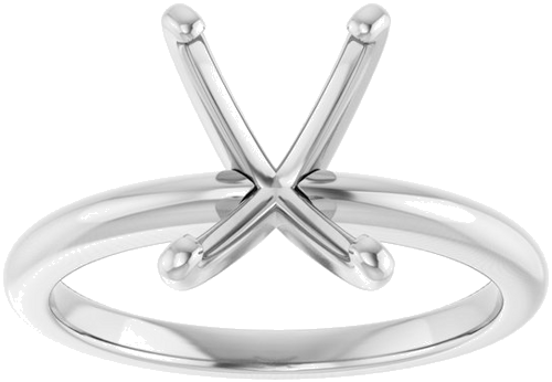 Sužadėtuvių Žiedas „Solitaire“ 585 Baltojo Aukso Emerald 9mm x 7mm (3)