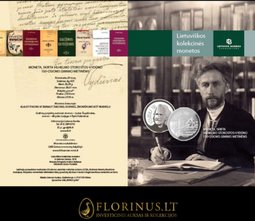 2018 Vydunas Lithuania 20 euro silver coin (3)