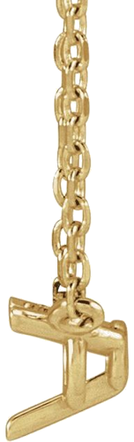 14K Yellow 3 mm Round Solitaire 18  Necklace Mounting (2)