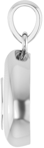 Sterling Silver 5x3 mm Pear Bezel-Set Puffy Pendant Mounting (3)