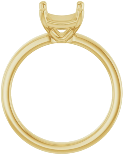 Sužadėtuvių Žiedas „Solitaire“ 585 Geltonojo Aukso Emerald 9mm x 7mm (2)