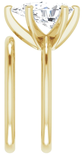 Sužadėtuvių Žiedas „Solitaire“ 585 Geltonojo Aukso Pear Shape 12mm x 8mm (9)