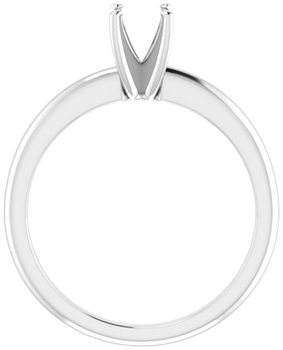 Sužadėtuvių Žiedas „Solitaire“ 585 Baltojo Aukso Square 4mm (2)