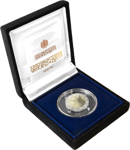 2022 Vatikanas Popiežius Paulius VI 2 eurų Proof moneta (3)