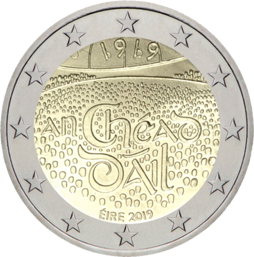 2019 Airija Parlamento 100-metis 2 eurų moneta (1)