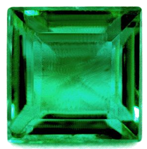 1.0 carat GREEN Square Smaragdas (1)