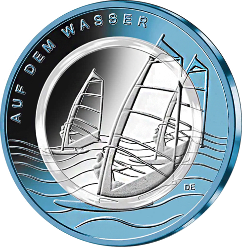 2021 Германия Полимерна монета от 10 евро Полярна климатична зона (1)