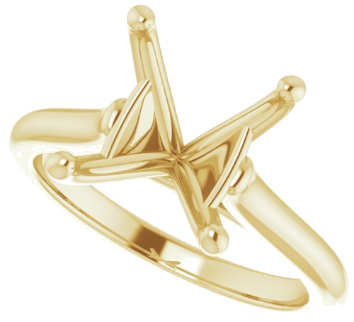 Sužadėtuvių Žiedas „Solitaire“ 585 Geltonojo Aukso Oval 12mm x 10mm (5)