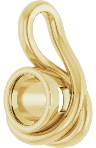 Pakabukas „Solitaire“ 585 Geltonojo Aukso Round 5.2mm (2)