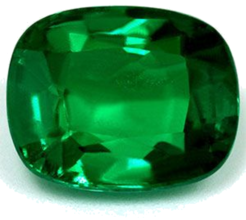 1.78 carat GREEN Cushion Smaragdas (1)