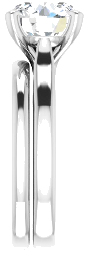 Sužadėtuvių Žiedas „Solitaire“ 950 Platinos Round 9mm (9)