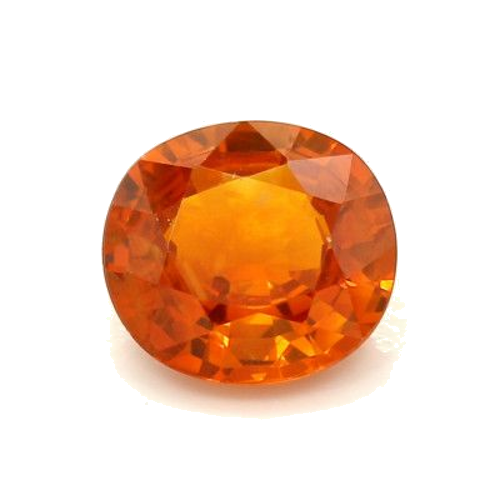 3.44 carat ORANGE BRILLIANTSTEP cut Oval Safyras (1)
