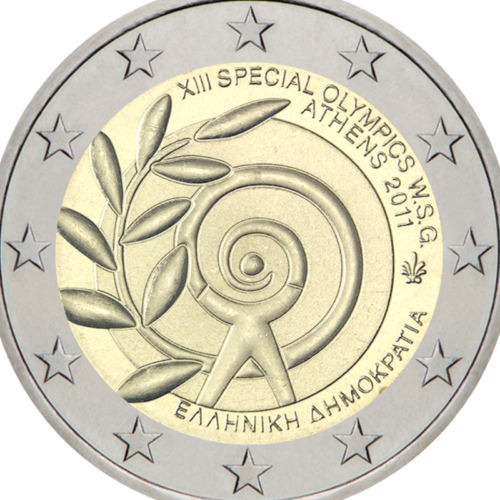 2011 Greece Special Olympics 2 euro coin (2)