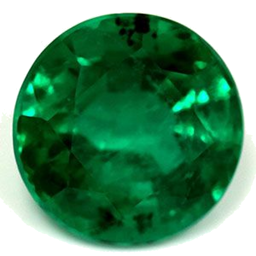 1.48 carat GREEN Round Smaragdas (1)