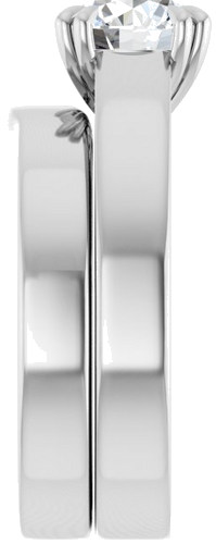 Sužadėtuvių Žiedas „Solitaire“ 950 Platinos Round 7.4mm (9)