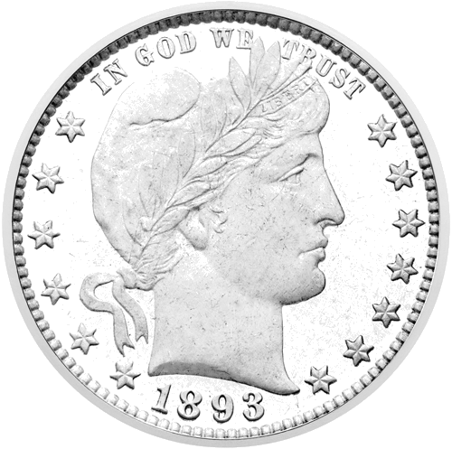 1/4 Dollar Barber Quarter (1892–1916) US Silver Coin (1)